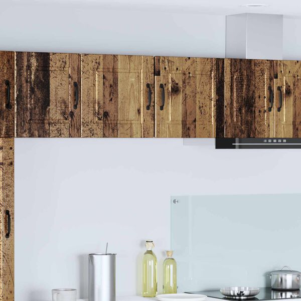 vidaXL Eldh&uacute;s sk&aacute;pur Gamalt timbur 40 x 31 x 40 cm Samsettur vi&eth;ur