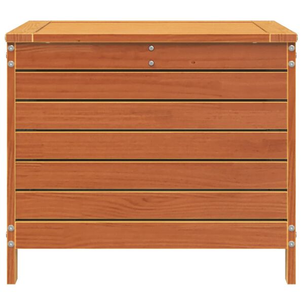 vidaXL Fótaskemill í Garðinn Vaxbrúnn 62x63,5x53,5 cm Gegnheil Fura