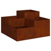 vidaXL Gar&eth;pl&ouml;ntukassi Rusty 80 x 80 x 48 cm Ve&eth;ra&eth; st&aacute;l