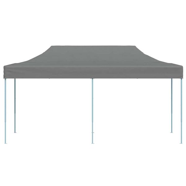 vidaXL Gar&eth;tjald &aacute; Felligrind Pop-up 3x6 m Reykgr&aacute;tt