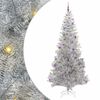 vidaXL J&oacute;latr&eacute; me&eth; 300 LED me&eth; standi Silfur 240 cm PET