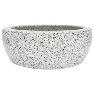 vidaXL Handlaug &aacute; Bor&eth;pl&ouml;tu Gr&aacute;r Kringl&oacute;tt 41x14 cm Keramik