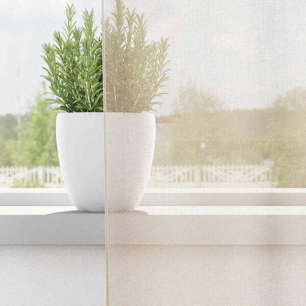 vidaXL Voile Gard&iacute;nur me&eth; Tab Top 2 stk Rj&oacute;mahv&iacute;tt