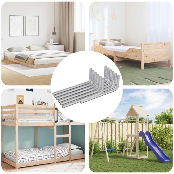 vidaXL Hex lyklasett 12 pcs Silfur 32 x 86 mm St&aacute;l