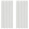 vidaXL Voile Gluggatjöld með Grommets 2 stk Hvítt