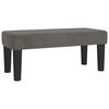 vidaXL Bekkur 70x30x30 cm D&ouml;kkgr&aacute;tt Flauel