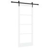 vidaXL Rennidyr ORKDAL Hv&iacute;tt 83 x 202 cm Gegnheil fura og gler
