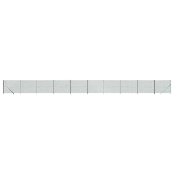 vidaXL Netagirðing með Jarðfestingu Græn 2x25 m