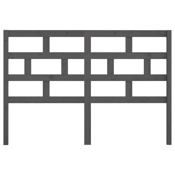 vidaXL H&ouml;f&eth;agafl fyrir R&uacute;m Gr&aacute;r 156x4x100 cm Gegnheil Fura