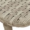 vidaXL fellanlegt garðborð Ljósgrátt 90x51x75 cm Poly Rattan