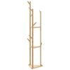 vidaXL fatastandur me&eth; kr&oacute;kum og hillum 39x33x166 cm bambus
