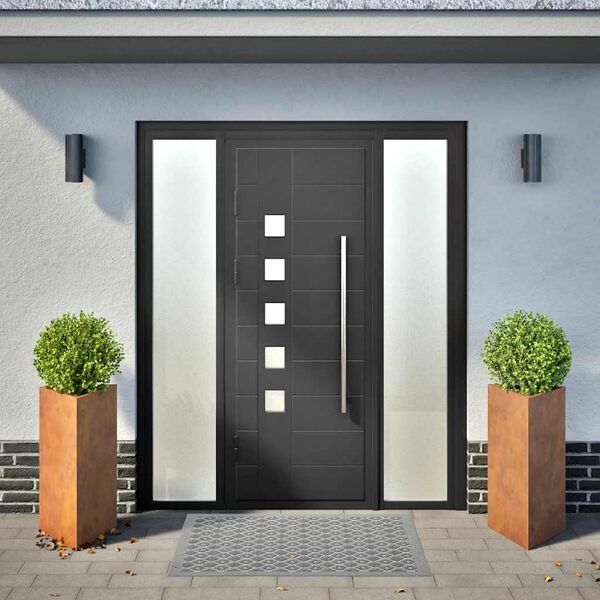 vidaXL Gróðurker í Garðinn 2 stk 40x40x75 cm Veðurstál