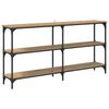 vidaXL Veggbor&eth; Artisan Eik 150 x 29 x 75 cm Sni&eth;in vi&eth;ur og m&aacute;lmur
