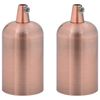 vidaXL lampahaldarar 2 stk Red Bronze E27