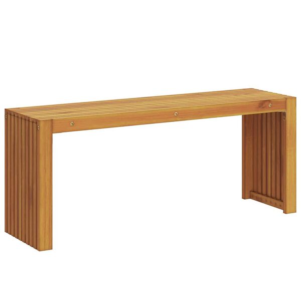 vidaXL Bekkur Ol&iacute;u n&aacute;tt&uacute;rulegt 110 x 30 x 45 cm Solid teak vi&eth;ur