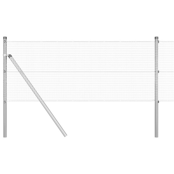 vidaXL Gir&eth;ingarp&oacute;stur Silfur 100 x 0,5 m (16 x 16 mm net) St&aacute;l