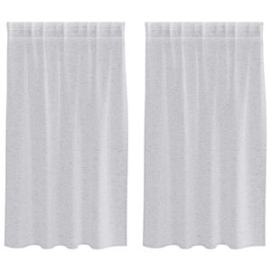 vidaXL Voile gard&iacute;na 2 pcs Lj&oacute;sgr&aacute;r 140 x 140 cm P&oacute;l&yacute;ester