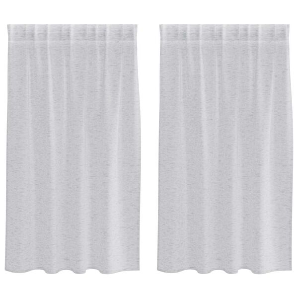 vidaXL Voile gard&iacute;na 2 pcs Lj&oacute;sgr&aacute;r 140 x 140 cm P&oacute;l&yacute;ester