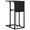 vidaXL Noat&ouml;flu sk&aacute;pur Svartur Eik 41,5 x 26 x 60,5 cm Samsettur vi&eth;ur