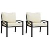 vidaXL Gar&eth;st&oacute;lar me&eth; Sandp&uacute;&eth;um 2 stk 68x76x79 cm St&aacute;l
