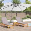 vidaXL Cantilever Roma Parasol Beige og svartur 352 x 251 x 260 cm