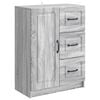 vidaXL Vi&eth;beinteyfla Gr&aacute;r Sonoma eikarlitur 66 x 34,5 x 87 cm