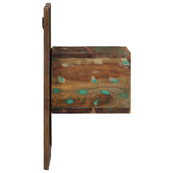 vidaXL n&aacute;ttbor&eth;ssk&aacute;pur Marglitur 50x27x50 cm Solid Wood Endurunni&eth;