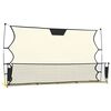 vidaXL F&oacute;tboltanet Svart og Gult 183x85x120 cm P&oacute;l&yacute;ester