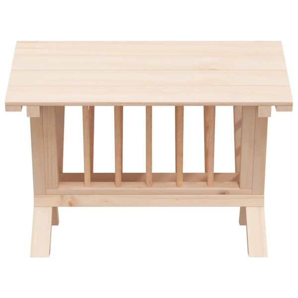 vidaXL Kan&iacute;nuheyf&oacute;&eth;rari 44x33x33 cm Gegnheill &THORN;inur