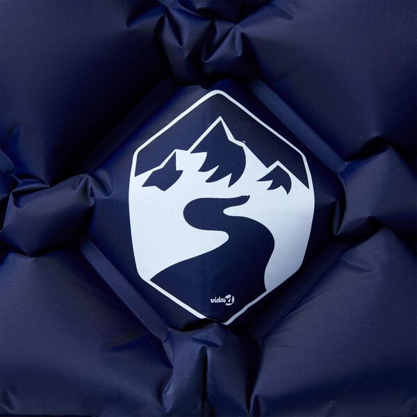 vidaXL Uppbl&aacute;sanleg &Uacute;tilegud&yacute;na me&eth; P&uacute;&eth;a f. 1 manneskju D&ouml;kkbl&aacute;tt