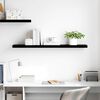 323778 vidaXL Floating Wall Shelf High Gloss Black 120x23,5x3,8 cm MDF