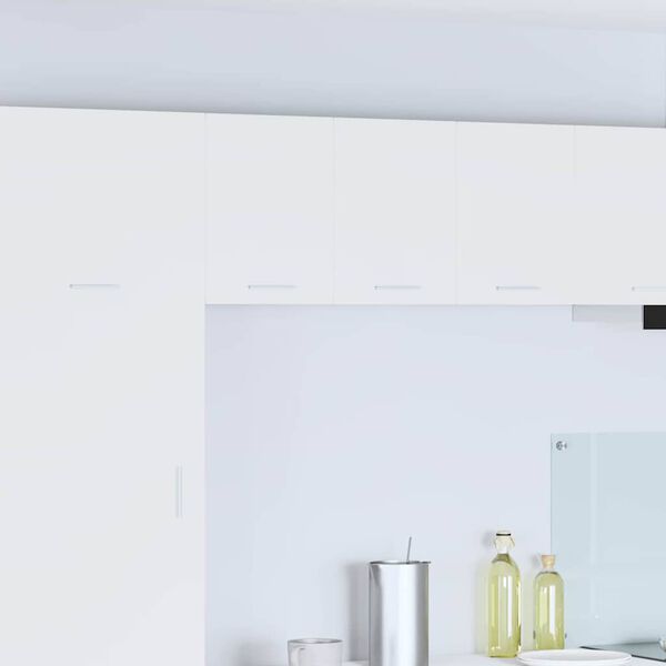 vidaXL Vegghengdur sk&aacute;pur 2 pcs Hv&iacute;tt 30 x 31 x 40 cm Samsettur vi&eth;ur