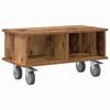 vidaXL Sj&oacute;nvarpsstandur Gamalt timbur 68,5 x 35 x 35 cm