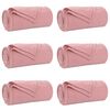 vidaXL &THORN;eppi 6 pcs Bleikur 240 x 220 cm Fl&iacute;s