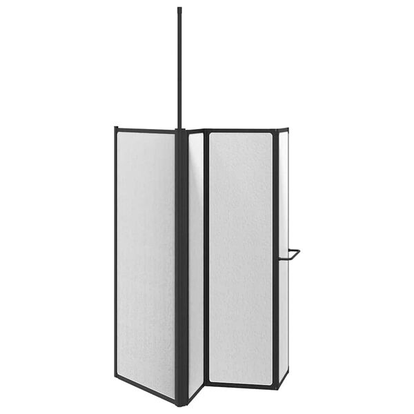 vidaXL Sturtuskilrúm Annað Svartur 120 x 70 x 137 cm Ál