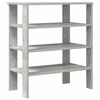 vidaXL Sk&oacute;grind Steinsteypa Gr&aacute;r 61x32x70 cm Hanna&eth;ur vi&eth;ur
