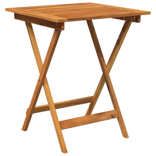 vidaXL 3ja samanbrj&oacute;tanleg gar&eth;bor&eth;stofusett gegnheilum akas&iacute;uvi&eth;i