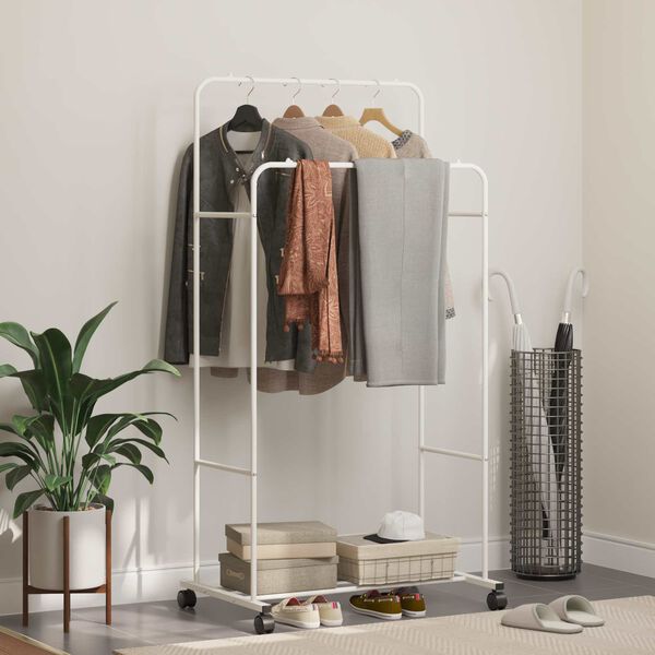 vidaXL Fatahilla Einlita Hv&iacute;tt 80 x 53 x 156 cm