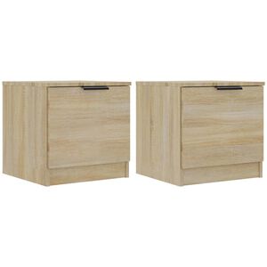 vidaXL N&aacute;ttbor&eth; 2 stk. Sonoma Eik 40x39x40 cm