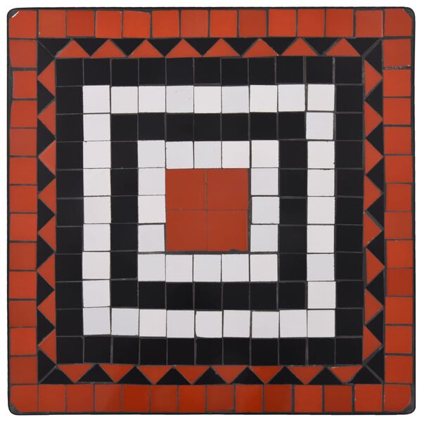 vidaXL 3 stk. M&oacute;sa&iacute;k B&iacute;str&oacute;sett Keramik fl&iacute;sar Rau&eth;br&uacute;nn og Hv&iacute;tt