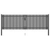 vidaXL gar&eth;Gir&eth;ingarhli&eth; &uacute;r St&aacute;li 400x100 cm antras&iacute;t