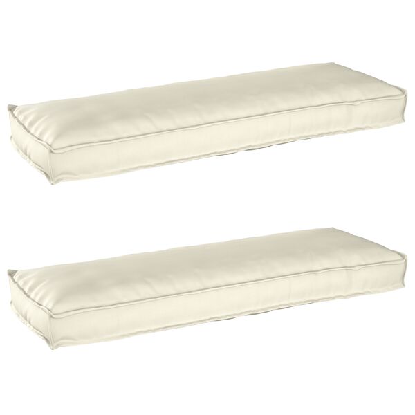 vidaXL P&uacute;&eth;asett &aacute; pall 2 pcs Rj&oacute;malitur 120 x 40 x 8 cm Oxford efni