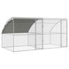 vidaXL H&aelig;nub&uacute;r 2 pcs Silfur 400 x 200 x 200 cm St&aacute;l og PE