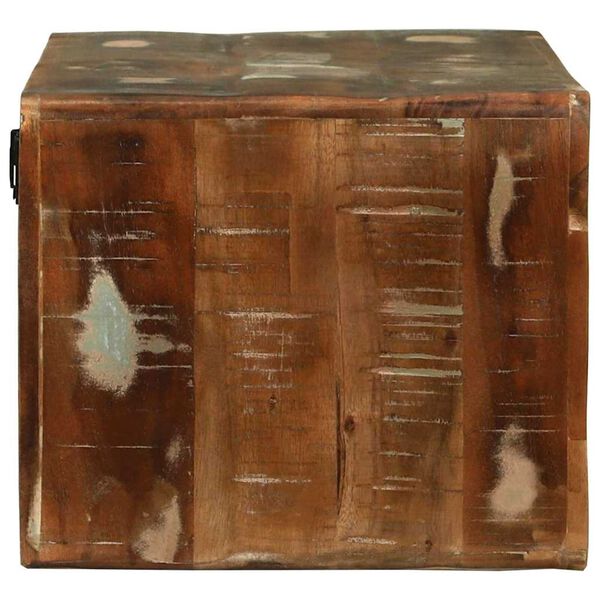 vidaXL Sjónvarpsskápur með hillu Marglitur Gegnheill endurnýttur viður