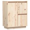 vidaXL Skenkur 60x34x75 cm Gegnheil Fura