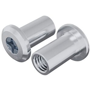 vidaXL L&aacute;sahnutur 2 pcs Silfur M6 x 15 mm St&aacute;l