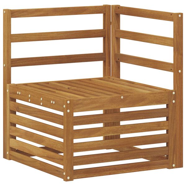 vidaXL &Uacute;ti Hornsofa Hrein akas&iacute;utr&eacute; N&aacute;tt&uacute;rulegur 63 x 63 x 73 cm