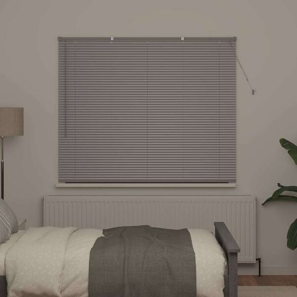 vidaXL Venet&iacute;sk blindi Silfur 130 x 155 cm &Aacute;l