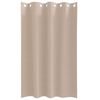 vidaXL Svartgard&iacute;nur me&eth; hringjum 2 pcs M&oacute;gr&aacute;r 175 x 140 cm P&oacute;l&yacute;ester