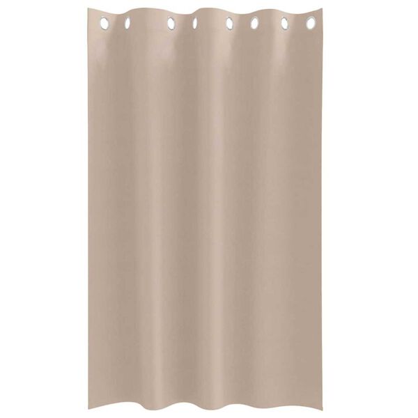 vidaXL Svartgard&iacute;nur me&eth; hringjum 2 pcs M&oacute;gr&aacute;r 175 x 140 cm P&oacute;l&yacute;ester